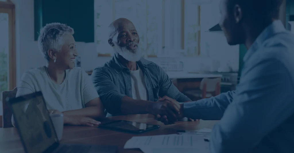 Financial Advisor giving advice to his clients