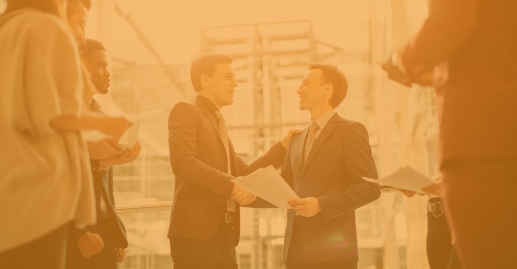 Business men shaking hands